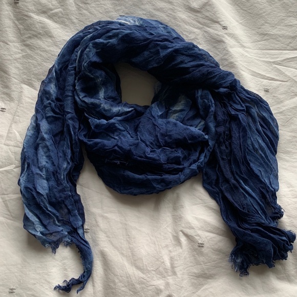 American Eagle Blue Tie Dye Scarf